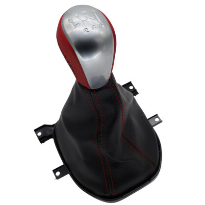 Red Gear Shifter Knob and Boot for Holden VE Commodore Manual V6